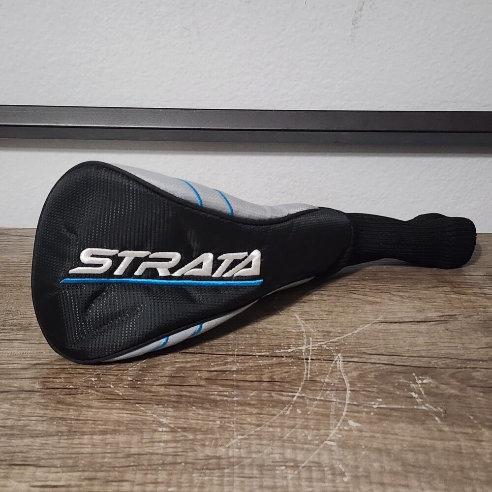 Strata Driver Hybrid Rescue Head Cover Blue/Black Golf Club Cover